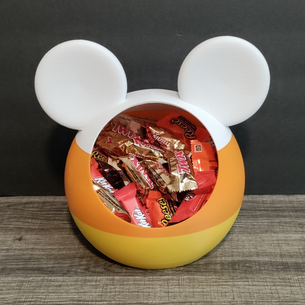 PLA 3D Printed‎ Mickey Mouse Candy Dish Bowl Candy Corn Halloween Decor - Picture 2 of 11